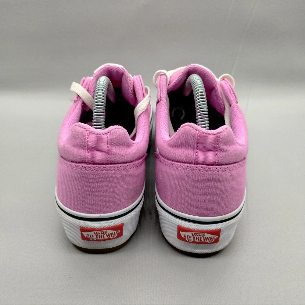 Vans Seldan Platform Pink Canvas Sneakers Womens 9.5 Low Top Lace Up Shoes‎